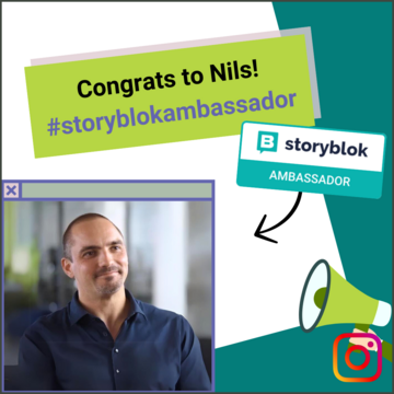 Nils als Storyblok Ambassador 