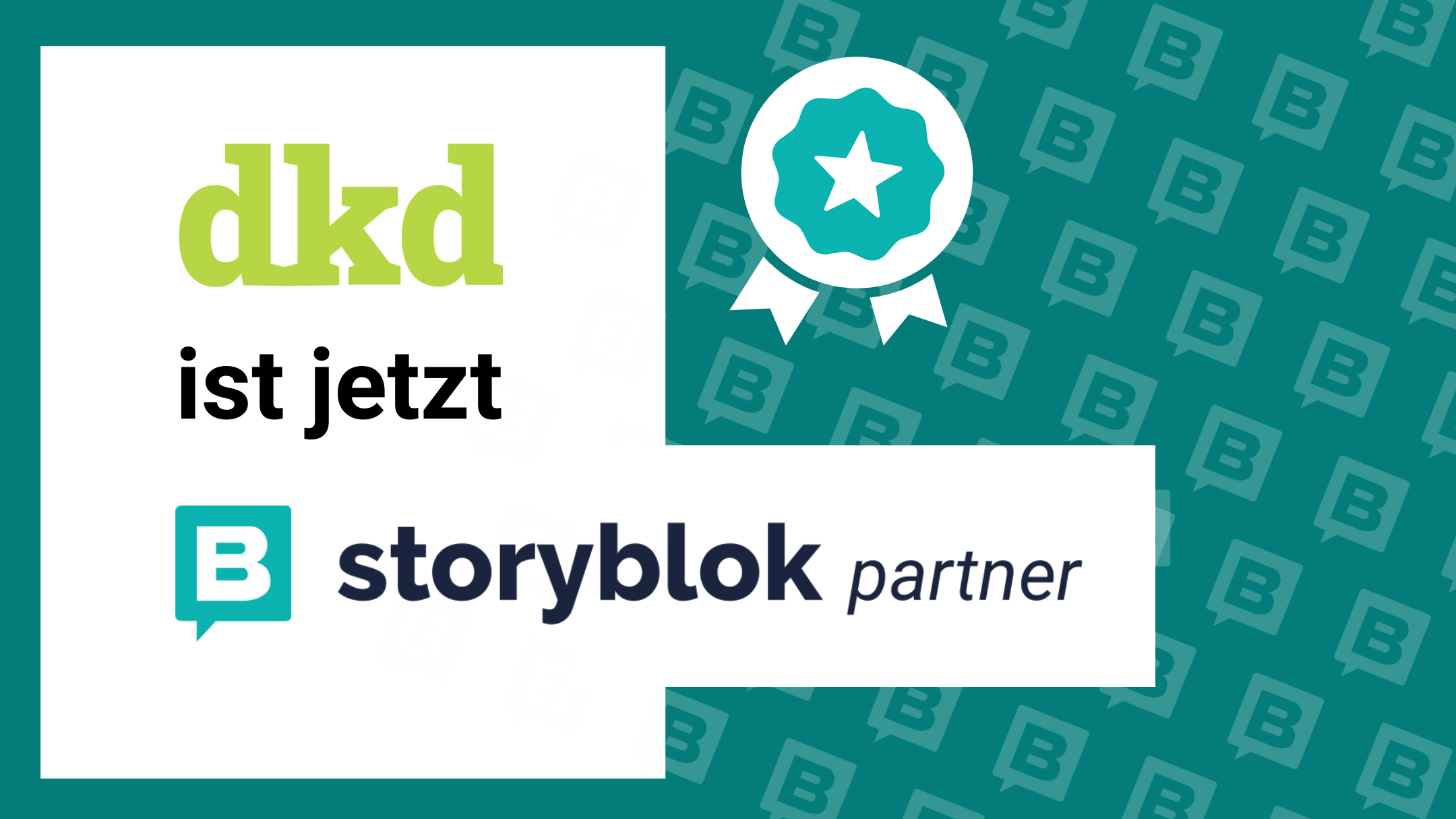 dkd ist zertifizierter Storyblok-Partner!