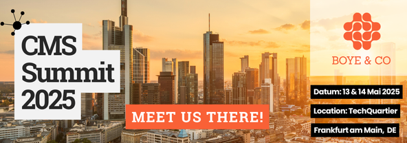 Banner mit Skyline der Stadt Frankfurt am Main im Bild