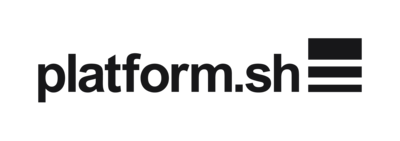 Wir sind »digital agency partner« von Platform.sh. Logo platform.sh