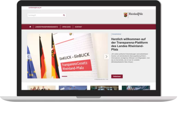 Gerätebild: RLP Transparenz Plattform Gerätebild: RLP Transparenz Plattform