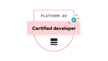 Logo: Platform-Sh – Developer-Zertifizierung
