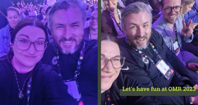 Let's rock the OMR 2023 in Hamburg dkd-Team und Oliver Perle bei der OMR 2023
