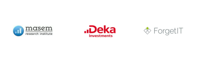 Logos: masem research institute | Deka Investements | ForgetIT
