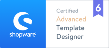 Logo: Shopware6 Certified Template DeveloperAdvanced 